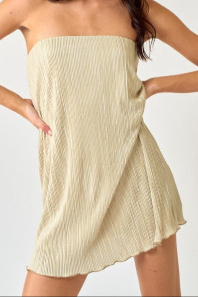 tube mini dress Nude Tube Dress Small