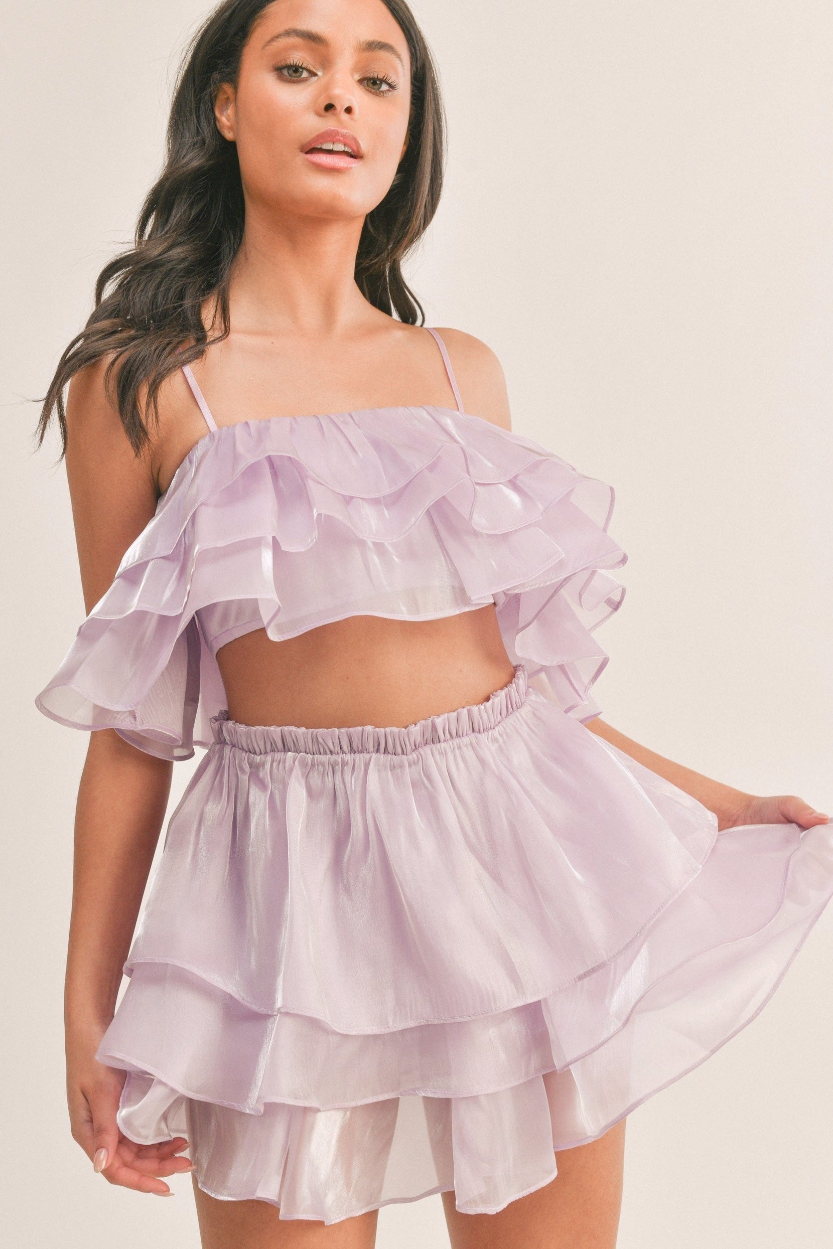Leah Two Piece Set in Lilac