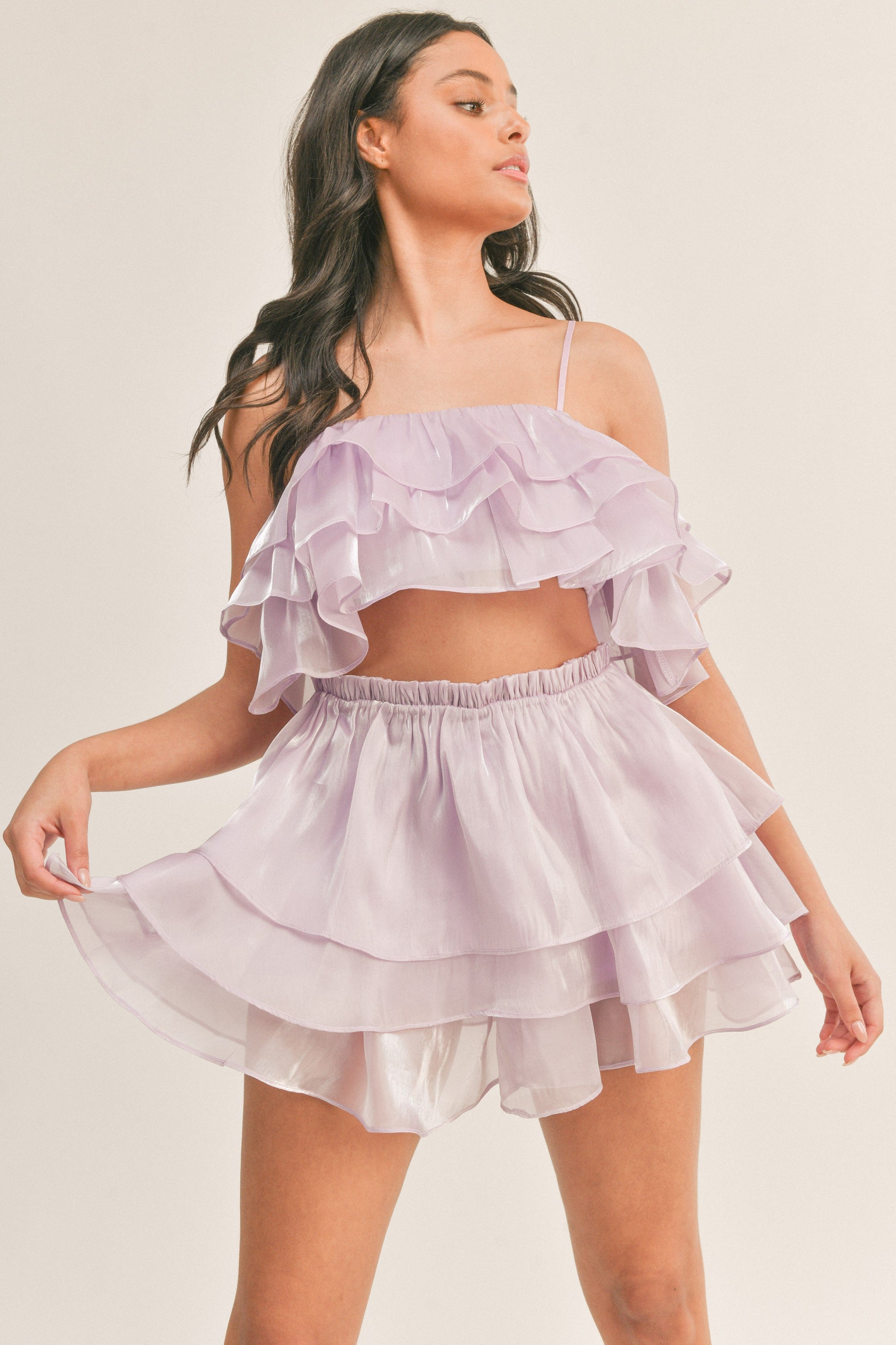 Leah Two Piece Set in Lilac