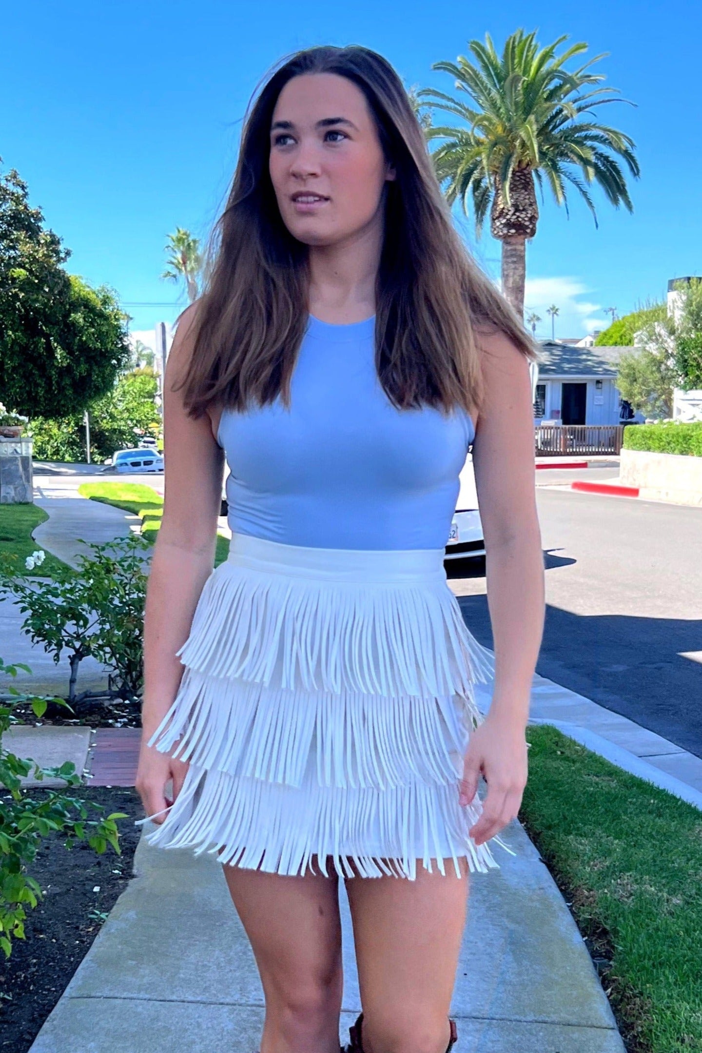 Basic Bodysuit in Light Blue