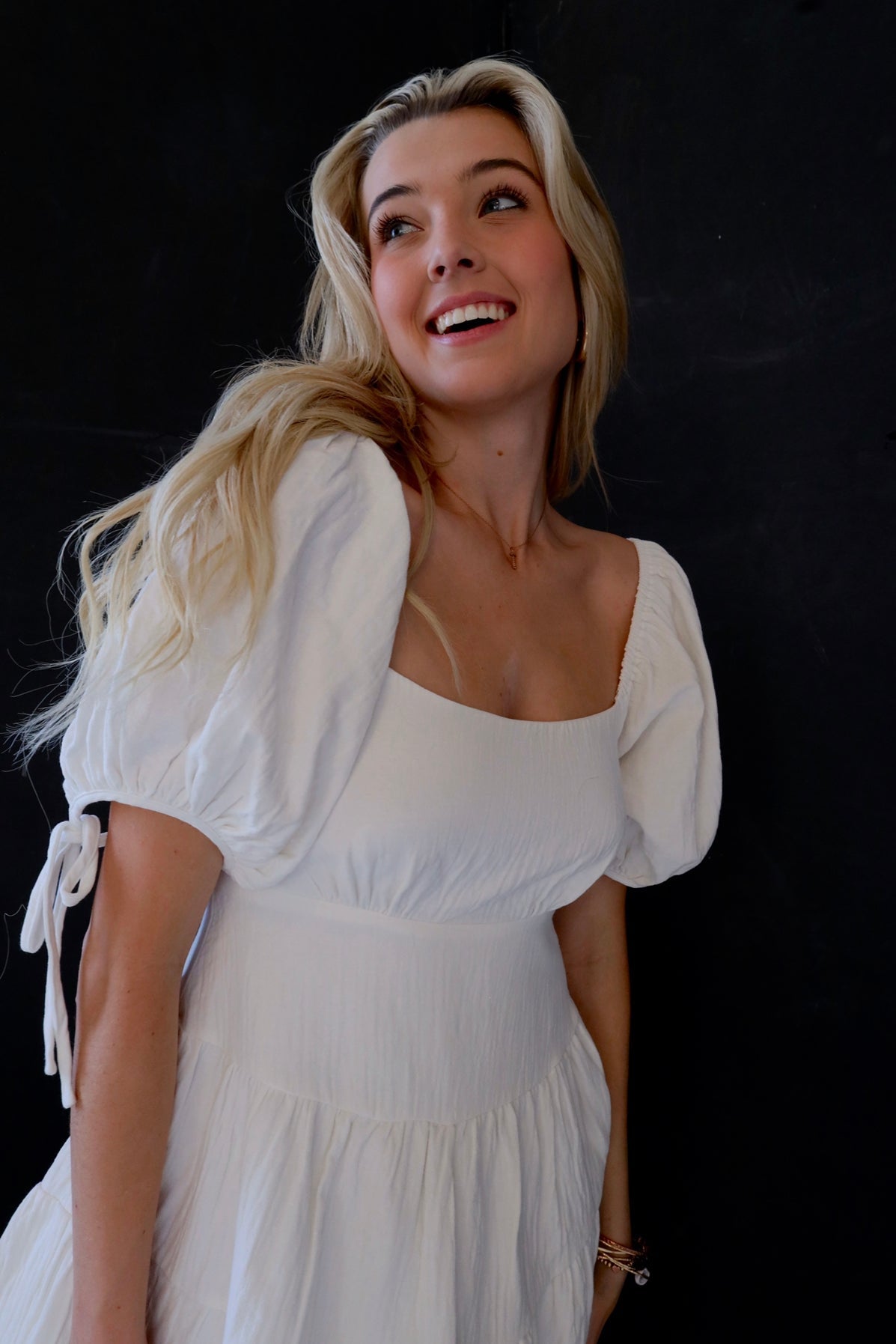 Molly Mini Dress in White