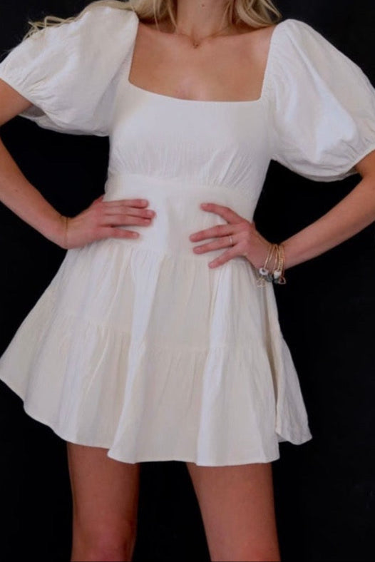 Molly Mini Dress in White