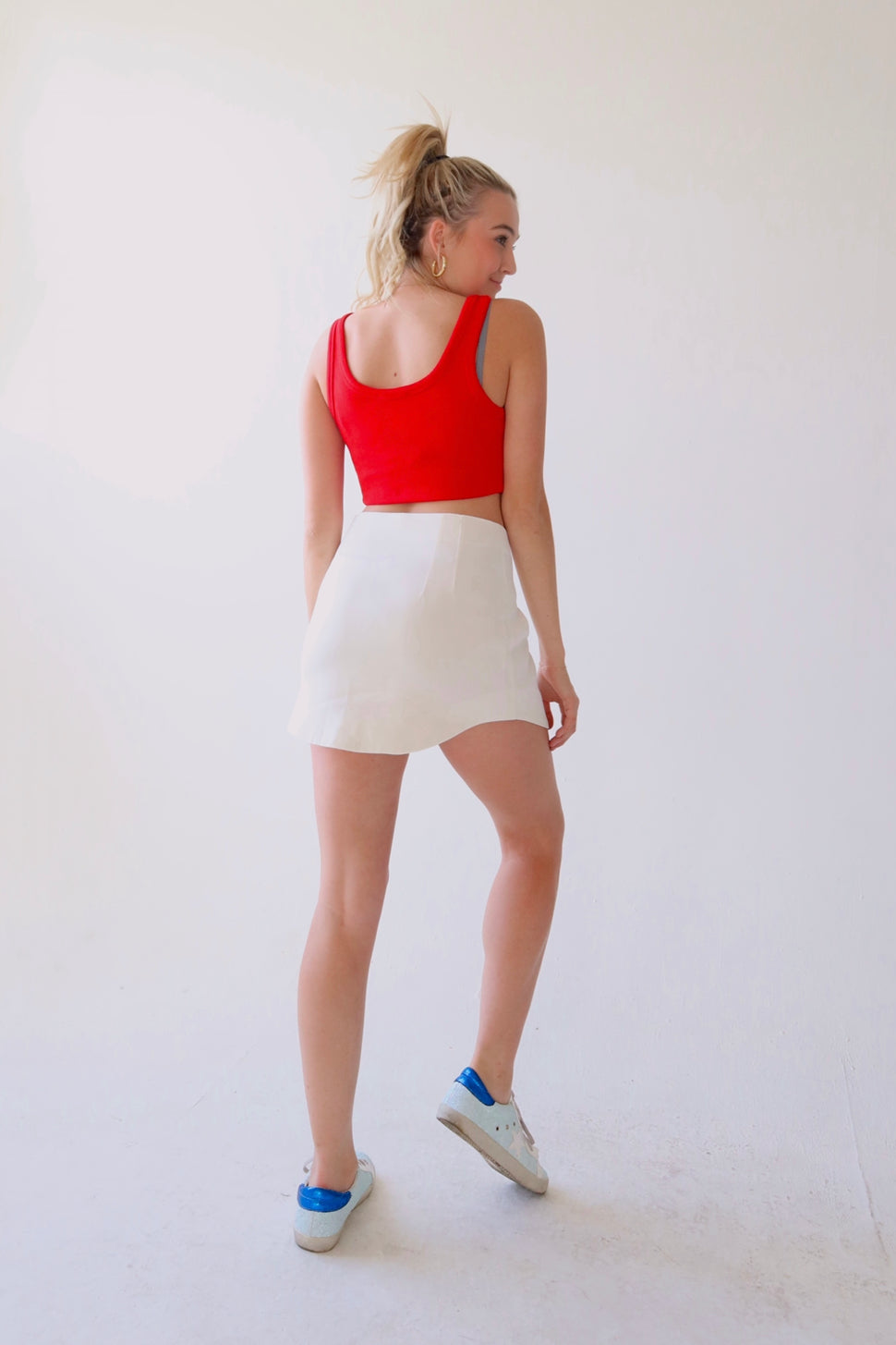 Emily Mini Skirt in White