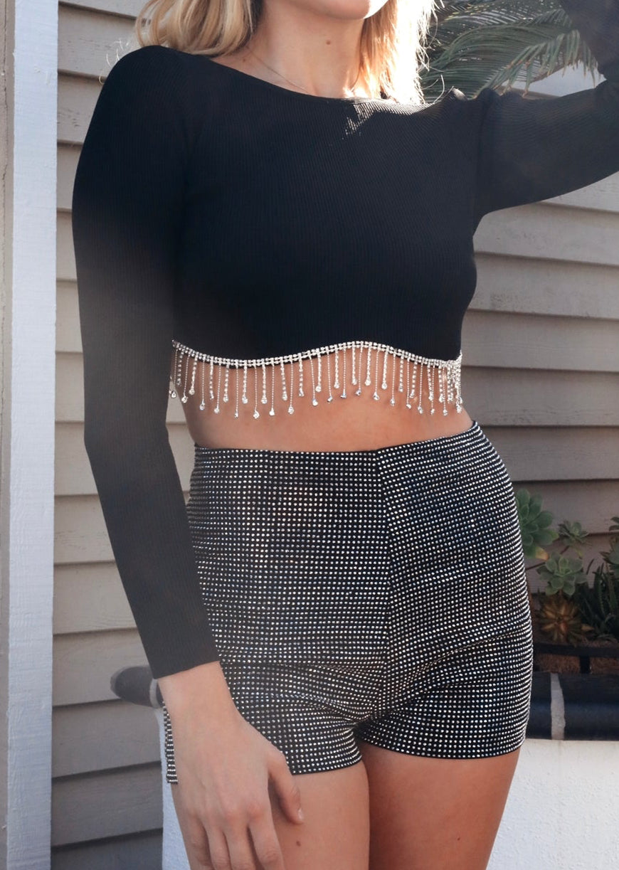 Margot Long Sleeve Top in Black