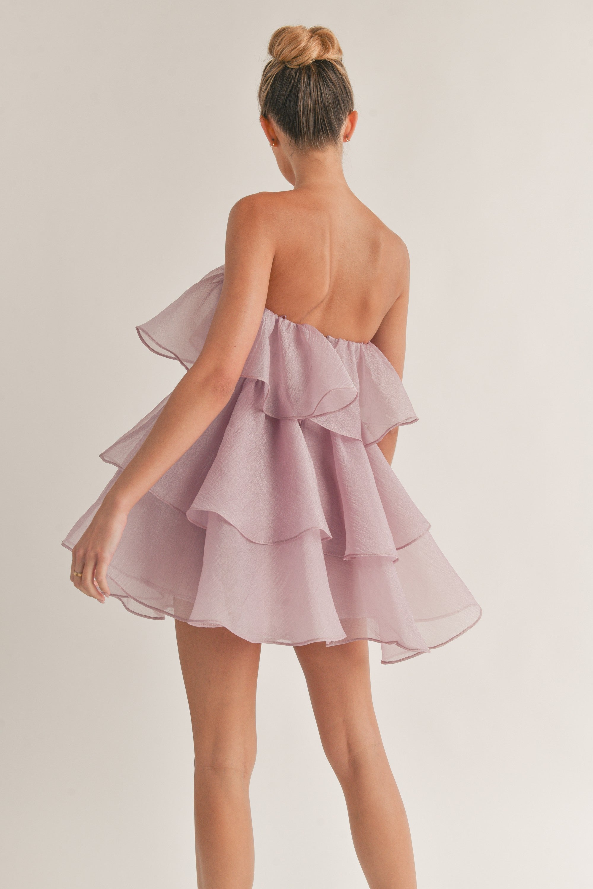 Serena Mini Dress in Lilac