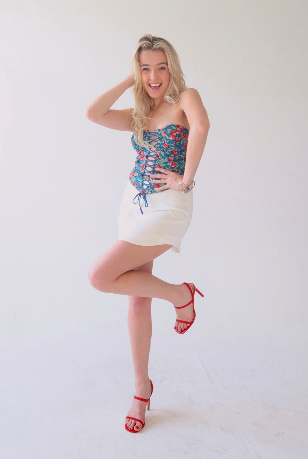 Rose Bustier Top