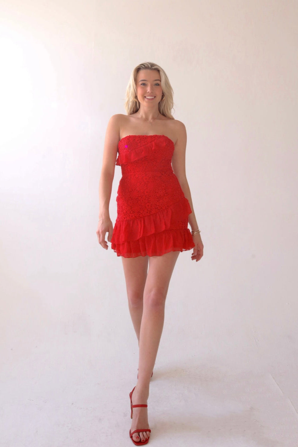 Ruby Mini Dress in Red