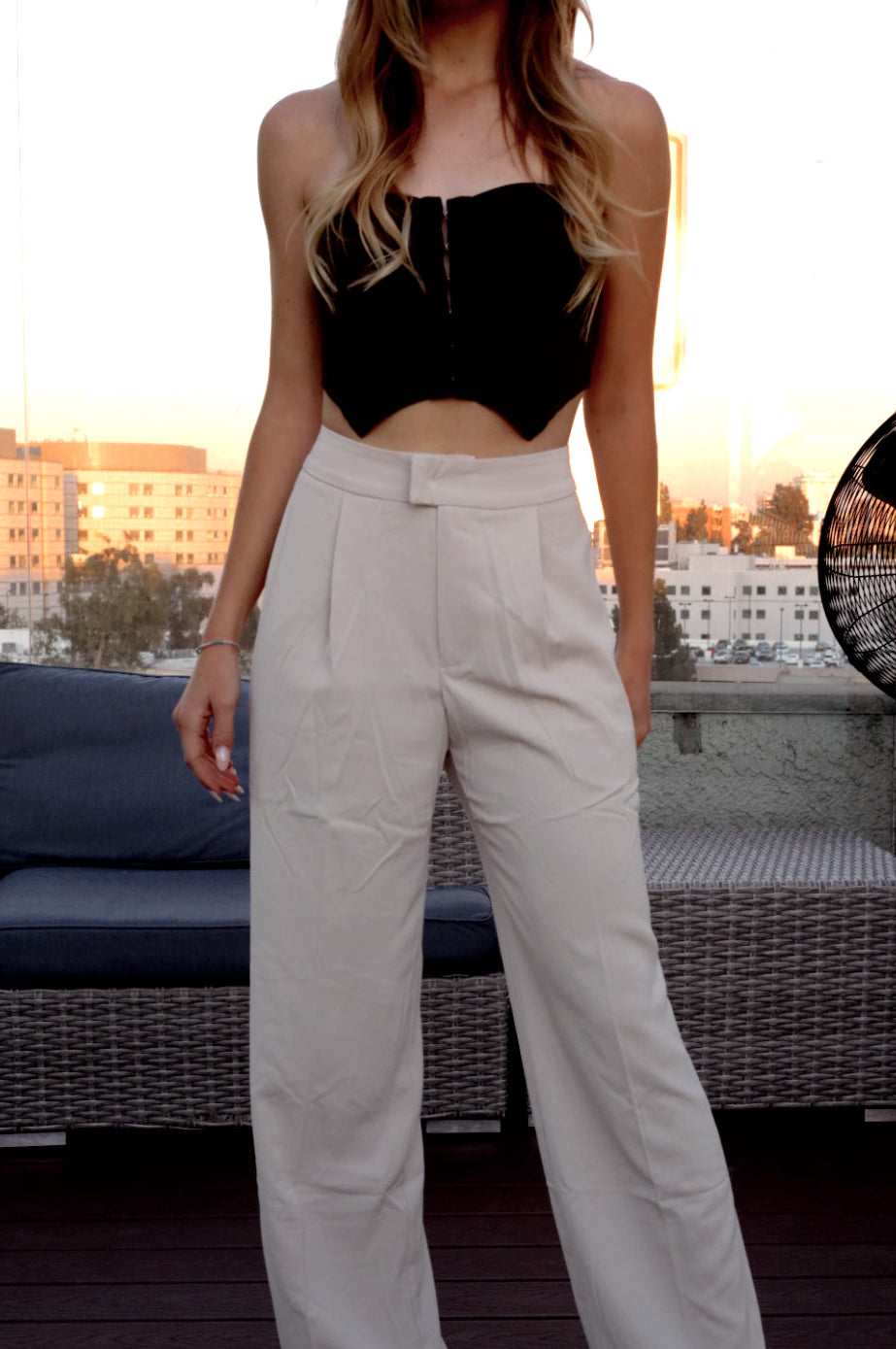 Annabelle Bustier Top in Brown