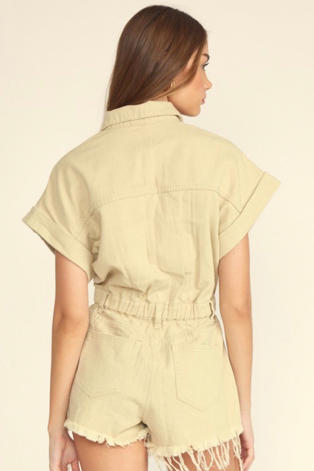 Greyson Romper in Chestnut